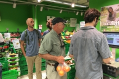 The group is learning how to do grocery shopping Italian style. That was different!!!