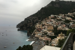 View from the Positano villa where the group stayed for three nights