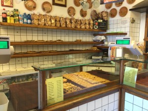 Focacceria in Liguria, where focaccia bread was originally invented.