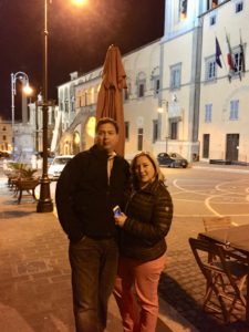 Jami & Jack in the Etruscan town of Tarquinia