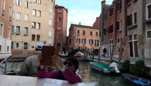 Venice on the water taxi